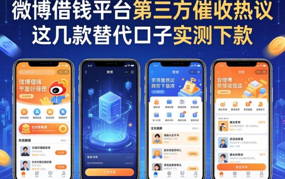 微博借钱平台第三方催收引热议,这几款替代口子实测下款