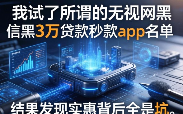 我试了所谓的无视网黑征信黑3万贷款秒款app名单，结果发现实惠背后全是坑