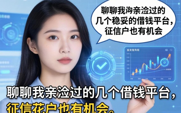 聊聊我亲测过的几个稳妥的借钱平台，征信花户也有机会