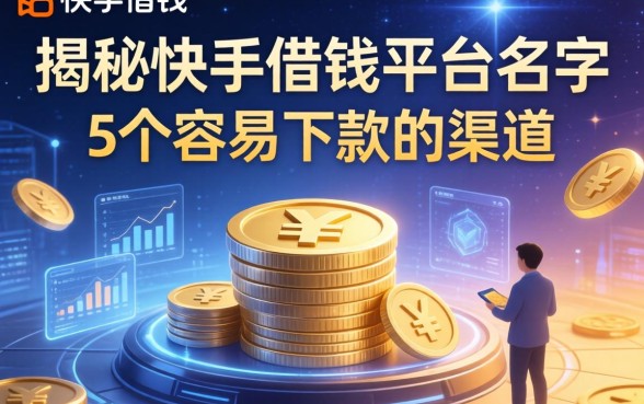 揭秘快手借钱平台名字，分享5个容易下款的渠道