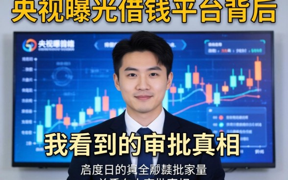 央视曝光借钱平台背后，我看到的审批真相