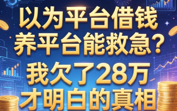 以为平台借钱养平台能救急？我欠了28万才明白的真相