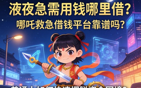 深夜急需用钱哪里借？哪吒救急借钱平台靠谱吗？普通人如何快速摆脱资金困境？