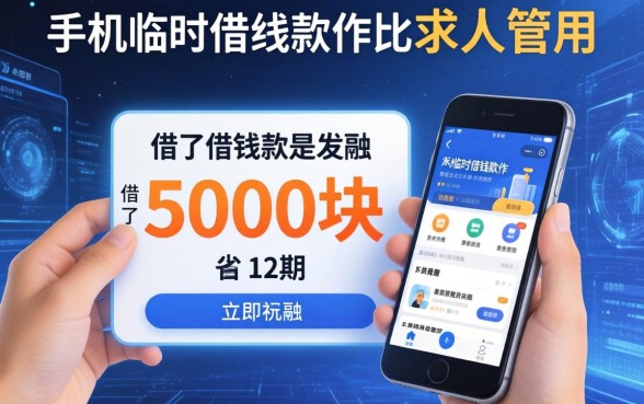 我借了5000块分12期，发现手机临时借钱软件比求人管用