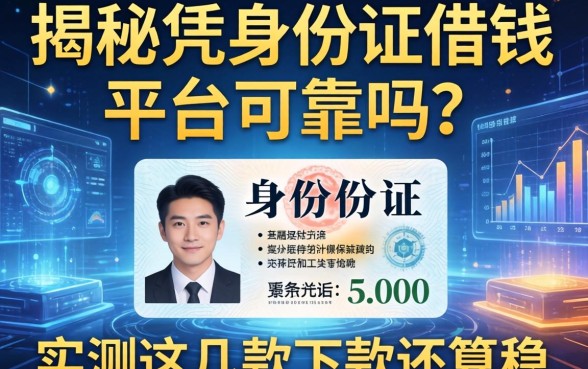 揭秘凭身份证借钱平台可靠吗？实测这几款下款还算稳