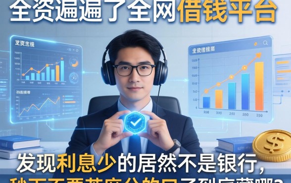 我翻遍了全网借钱平台，发现利息少的居然不是银行，秒下不要芝麻分的口子到底藏哪了