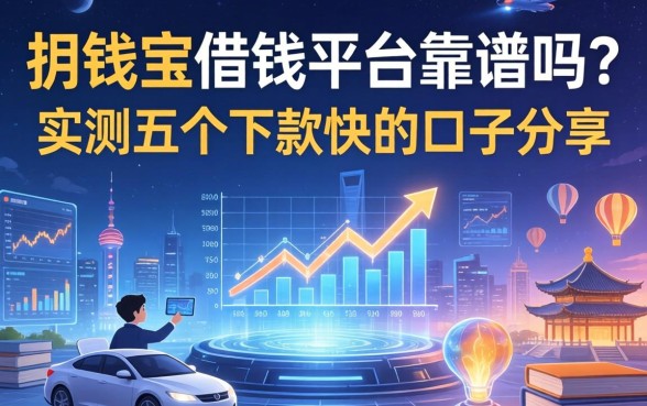 用钱宝借钱平台靠谱吗？实测五个下款快的口子分享