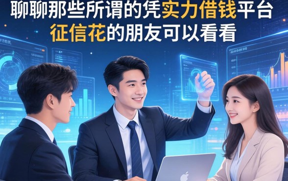 聊聊那些所谓的凭实力借钱平台，征信花的朋友可以看看