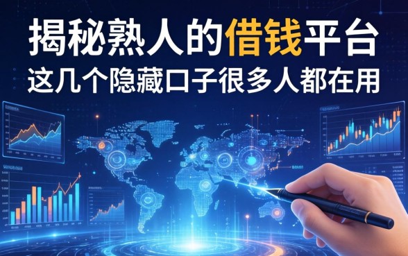 揭秘熟人的借钱平台：这几个隐藏口子很多人都在用