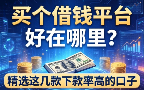 买个借钱平台好在哪里？精选这几款下款率高的口子