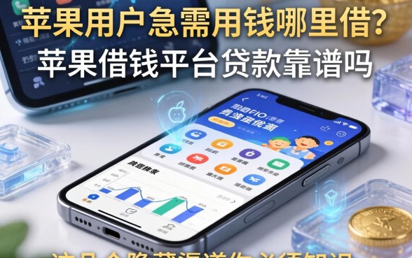 苹果手机用户急需用钱哪里借？苹果借钱平台贷款靠谱吗？这几个隐藏渠道你必须知道