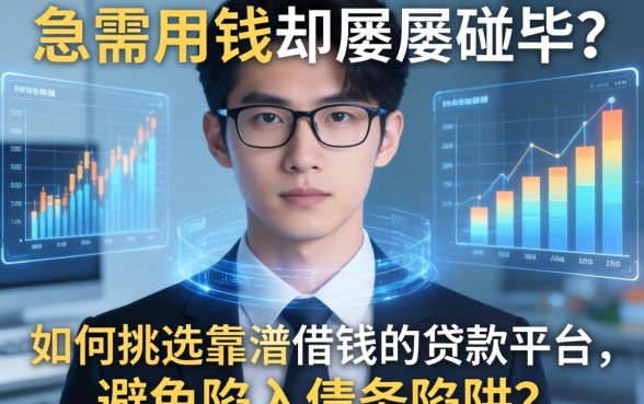 急需用钱却屡屡碰壁？如何挑选靠谱的借钱的贷款平台，避免陷入债务陷阱？