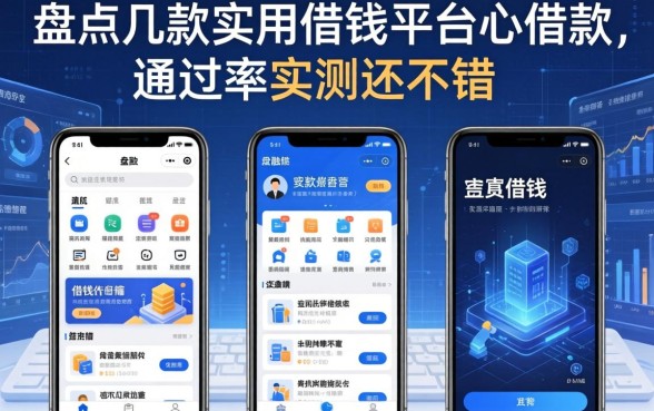 盘点几款实用的借钱平台借款软件，通过率实测还不错
