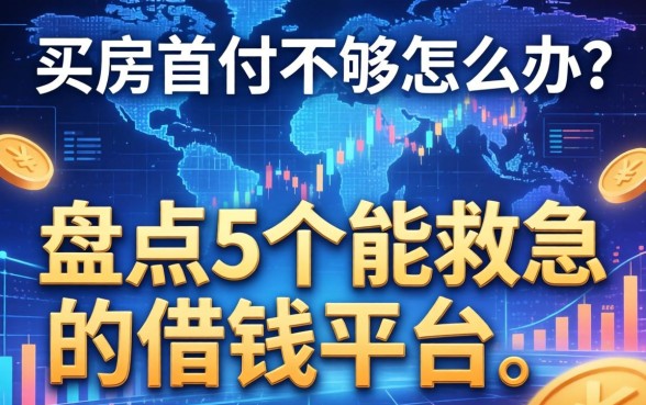 买房首付不够怎么办？盘点5个能救急的借钱平台