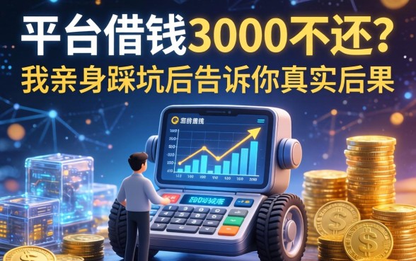 平台借钱3000不还？我亲身踩坑后告诉你真实后果