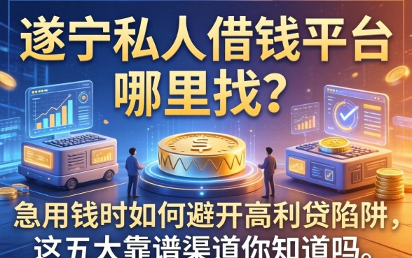遂宁私人借钱平台哪里找？急用钱时如何避开高利贷陷阱，这五大靠谱渠道你知道吗？