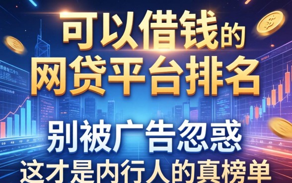可以借钱的网贷平台排名：别被广告忽悠，这才是内行人的真榜单