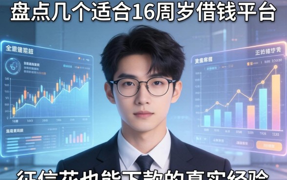 盘点几个适合16周岁的借钱平台，征信花也能下款的真实经验