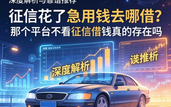 征信花了急用钱去哪借？那个平台不看征信借钱真的存在吗？深度解析与靠谱推荐