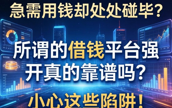 急需用钱却处处碰壁？所谓的借钱平台强开真的靠谱吗？小心这些陷阱！