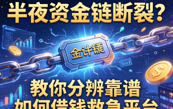 半夜资金链断裂？教你分辨靠谱的如何借钱救急平台