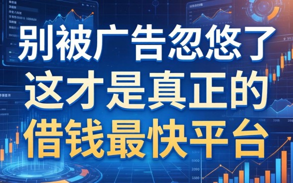 别被广告忽悠了，这才是真正的借钱最快平台