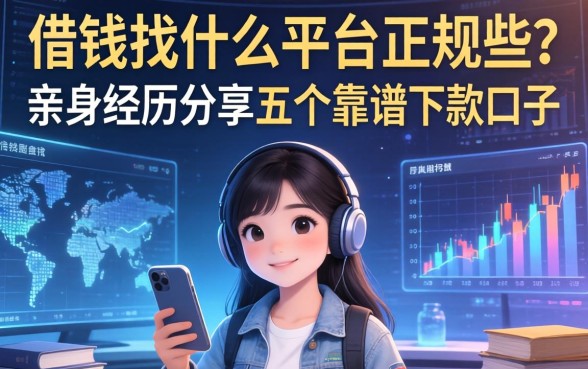 借钱找什么平台正规些？亲身经历分享五个靠谱下款口子