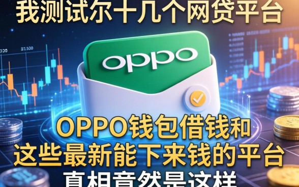 我测试了十几个网贷平台，发现OPPO钱包借钱和这些最新能下来钱的平台真相竟然是这样