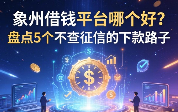 象州借钱平台哪个好？盘点5个不查征信的下款路子