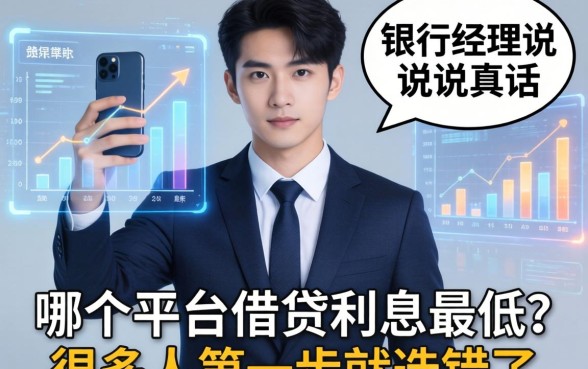 银行经理说真话：哪个平台借钱利息最低？很多人第一步就选错了