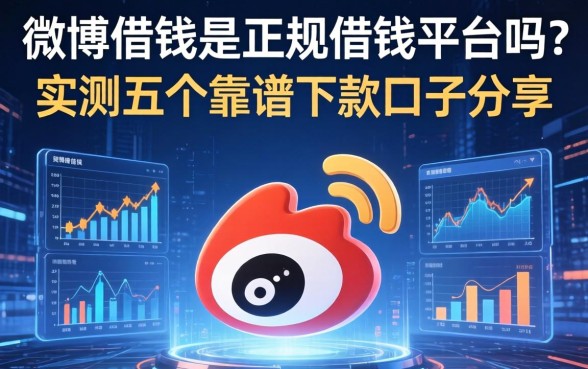 微博借钱是正规借钱平台吗？实测五个靠谱下款口子分享
