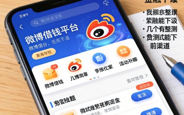 微博借钱平台界面在哪？整理了几个实测能下的渠道