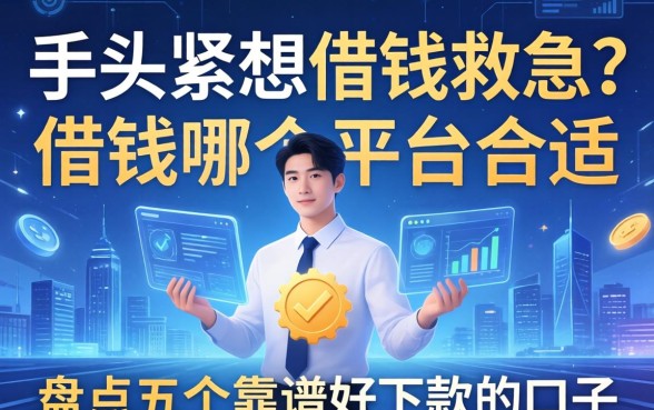手头紧想借钱救急？借钱哪个平台合适？盘点五个靠谱好下款的口子