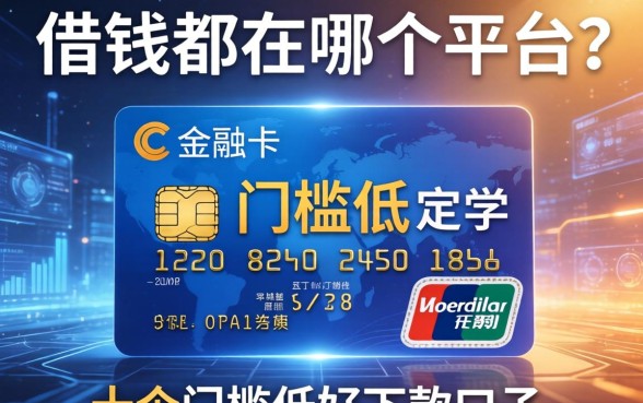 信用卡借钱都在哪个平台？整理了十个门槛低好下款的口子