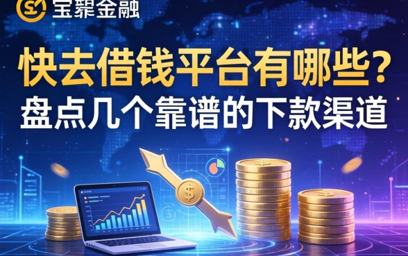快去借钱平台有哪些？盘点几个靠谱的下款渠道