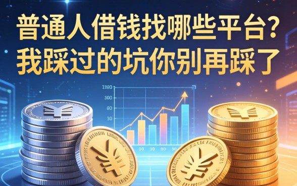普通人借钱找哪些平台？我踩过的坑你别再踩了
