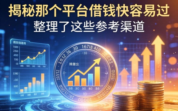 揭秘那个平台借钱快容易过，整理了这些参考渠道