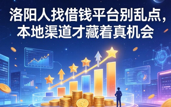洛阳人找借钱平台别乱点，本地渠道才藏着真机会