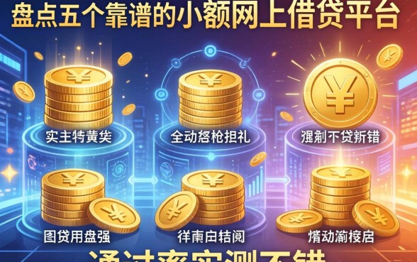 盘点五个靠谱的小额网上借钱平台，通过率实测不错