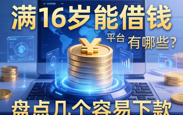 满16岁能借钱的平台有哪些？盘点几个容易下款的