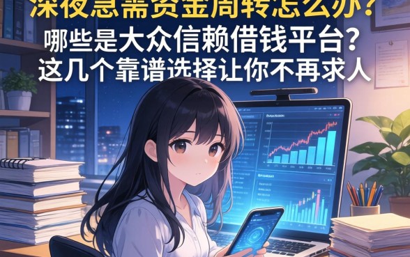 深夜急需资金周转怎么办？哪些是大众信赖借钱平台？这几个靠谱选择让你不再求人