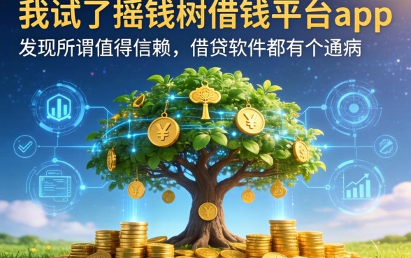 我试了摇钱树借钱平台app，发现所谓值得信赖的借贷软件都有个通病