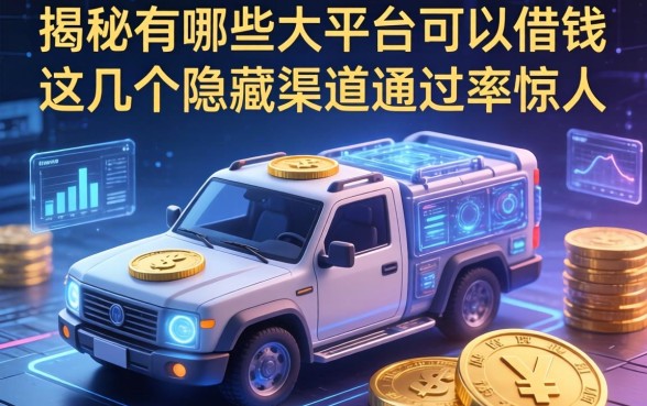 揭秘有哪些大平台可以借钱，这几个隐藏渠道通过率惊人