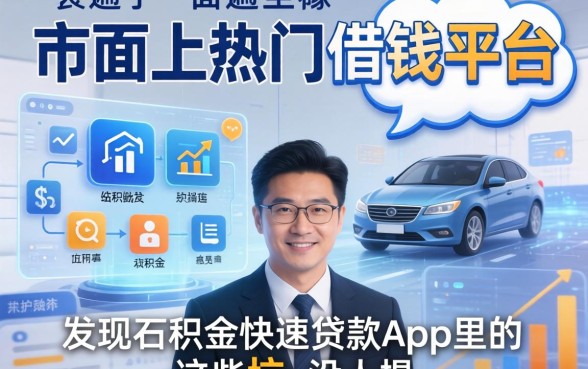 我翻遍了市面上热门的借钱平台，发现公积金快速贷款app里的这些坑没人提