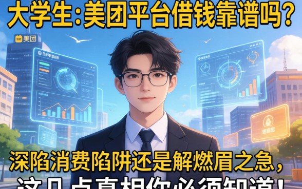 大学生在美团平台借钱靠谱吗？深陷消费陷阱还是解燃眉之急，这几点真相你必须知道！