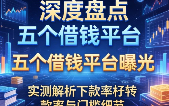深度盘点：五个借钱平台曝光，实测解析下款率与门槛细节