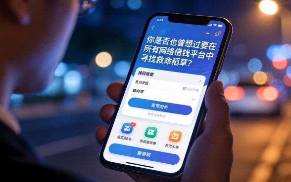深夜手机屏幕亮起的那一刻，你是否也曾想过要在所有网络借钱平台中寻找救命稻草？