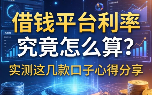 借钱平台的利率究竟怎么算？实测这几款口子心得分享