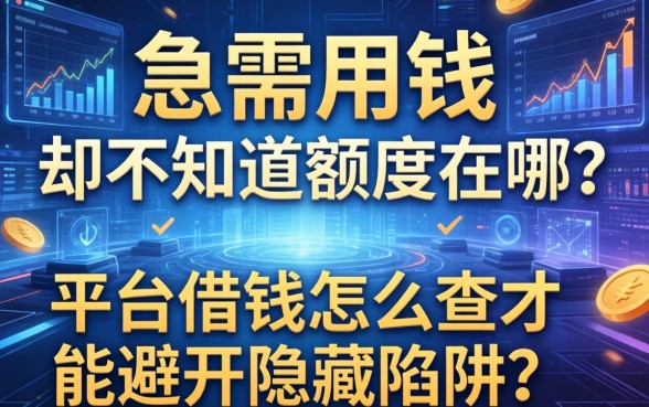 急需用钱却不知道额度在哪？平台借钱怎么查才能避开隐藏陷阱？