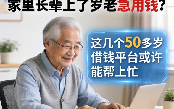 家里长辈上了岁数急用钱？这几个50多岁借钱平台或许能帮上忙